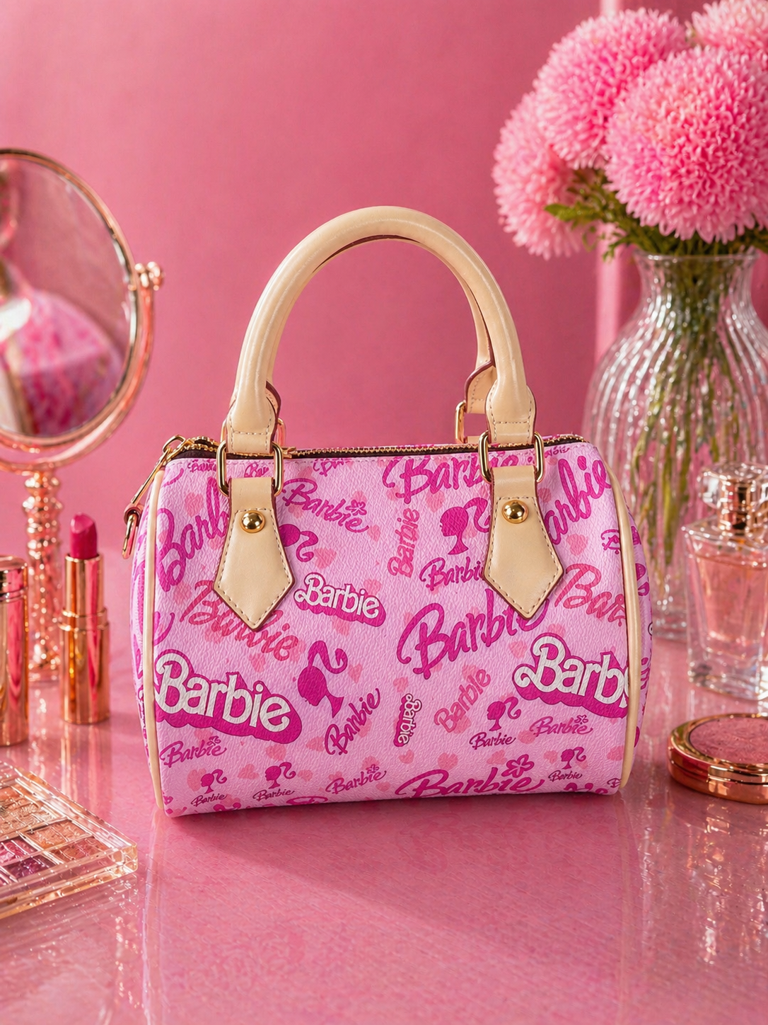 Barbie Pink Mini Handbag – Cute Glam Luxury Style Purse