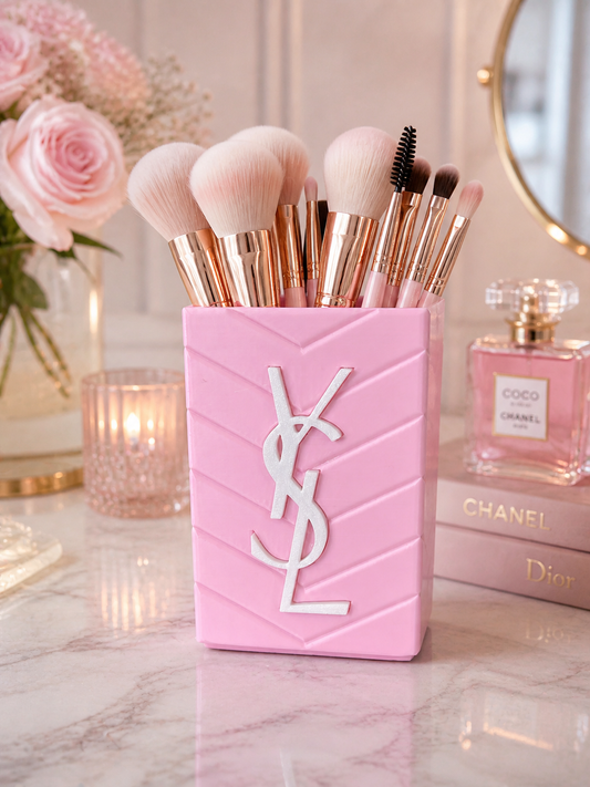 Powder Pink Y Makeup Brush/ Pen Holder